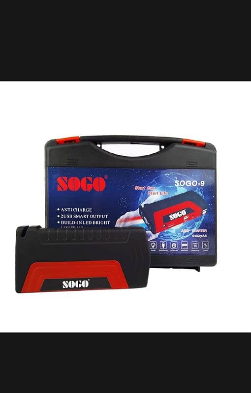 High Power Jump Starter Sogo-9 Power Bank 5400mAh Sogo Brand 12