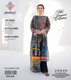 3 Piece Printed Lawn Collection 2025 PHULKARI BY TANA BANNA