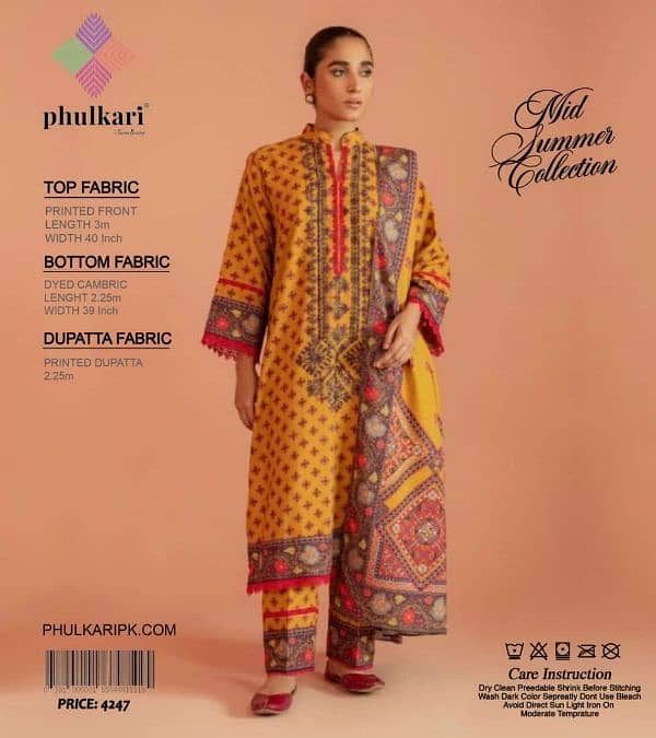 3 Piece Printed Lawn Collection 2025 PHULKARI BY TANA BANNA 6