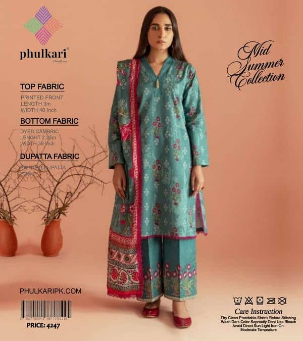 3 Piece Printed Lawn Collection 2025 PHULKARI BY TANA BANNA 8