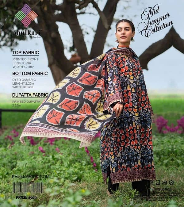 3 Piece Printed Lawn Collection 2025 PHULKARI BY TANA BANNA 12