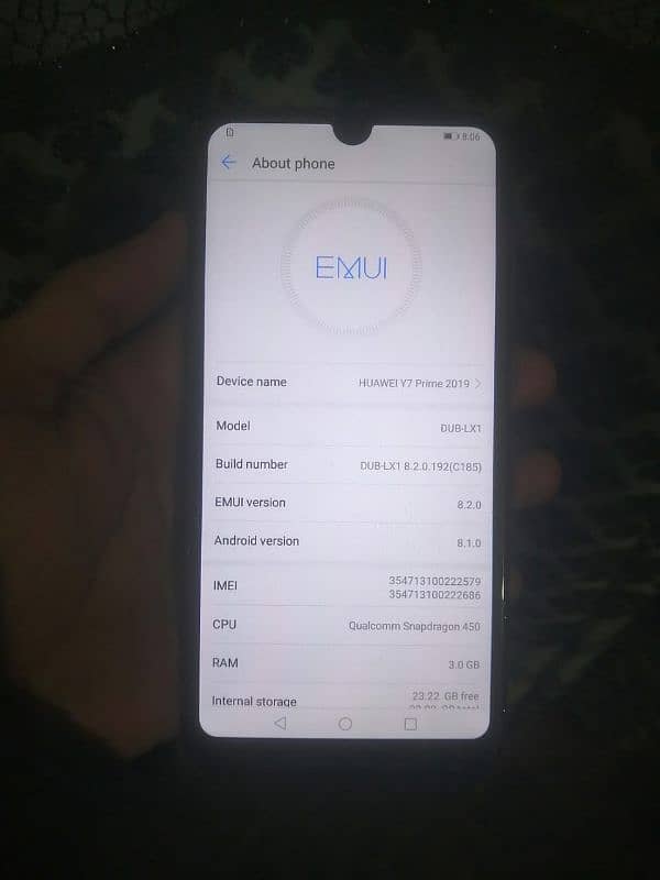 HUAWEI Y7.2019. PTA OFFICIAL PROVED. 3/32. ALL OK. 5