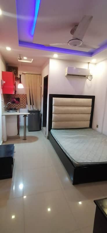 1 BED FURNISHED STUDIO APARTMENT FOR RENT IN ALLAMA IQBAL TOWN 5