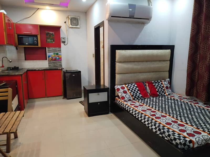 1 BEDROOM STUDIO APARTMENT AVAILABLE FOR RENT IN ALLAMA IQBAL TOWN 6