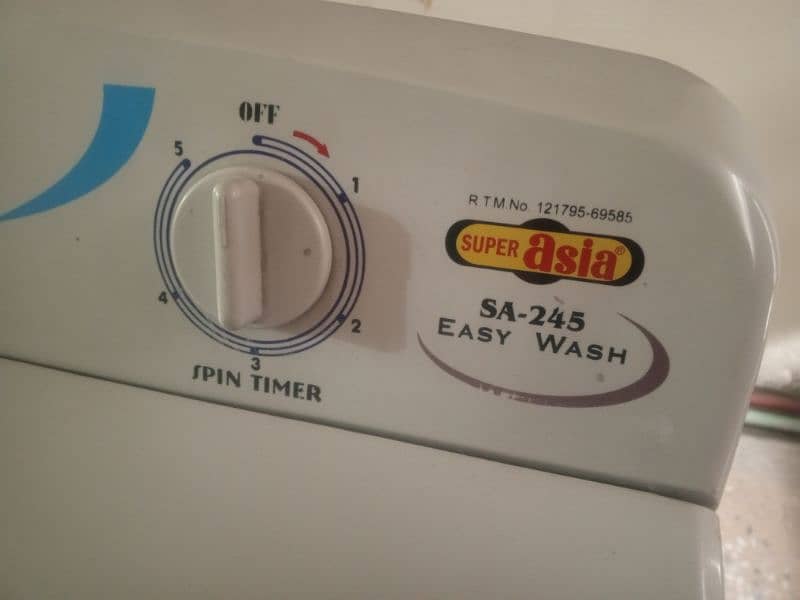 super Asia Washing machine with spinner excellent condition 6