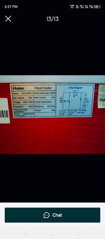 Haier deep freezer new condition. Rabta. 03004191022 3