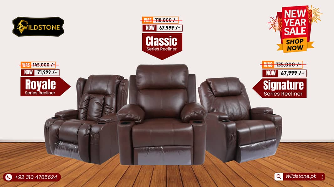 Recliner - Sofa Recliners Available - Sofa - Recliner New Year Sale 0