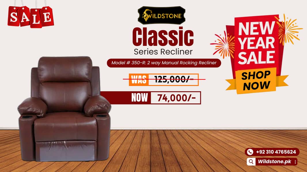 Recliner Classic Series- Sofa Recliner - Sofa - Recliner New Year Sale 1