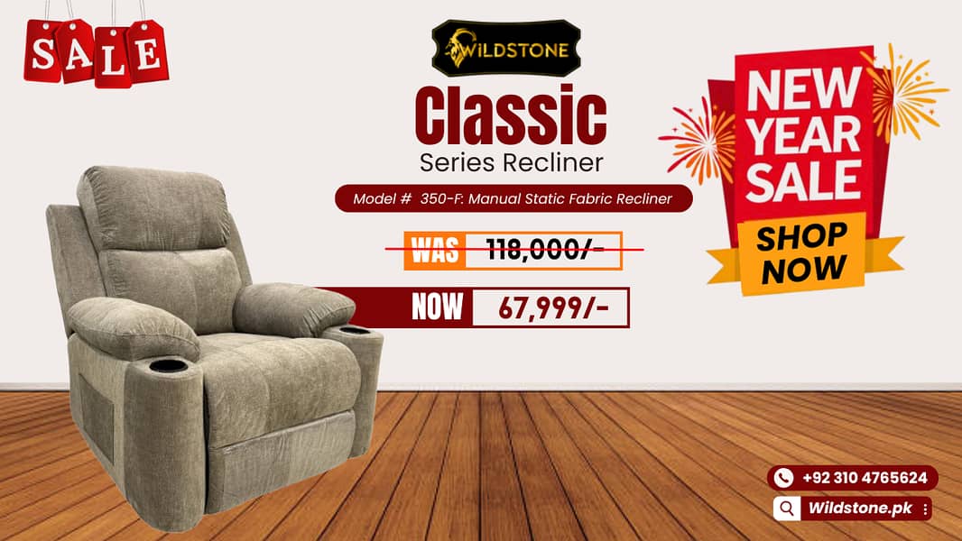 Recliner Classic Series- Sofa Recliner - Sofa - Recliner New Year Sale 5