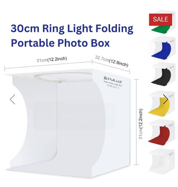 light box studio 30cm yellow and white led light 1