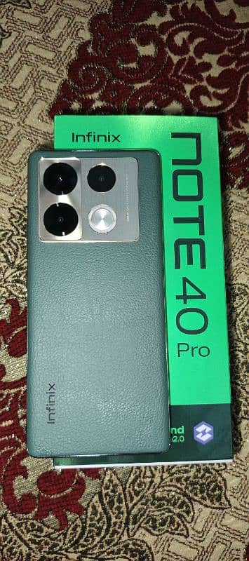 infinix note 40 pro (12+12/256) (VINTAGE GREEN) 1