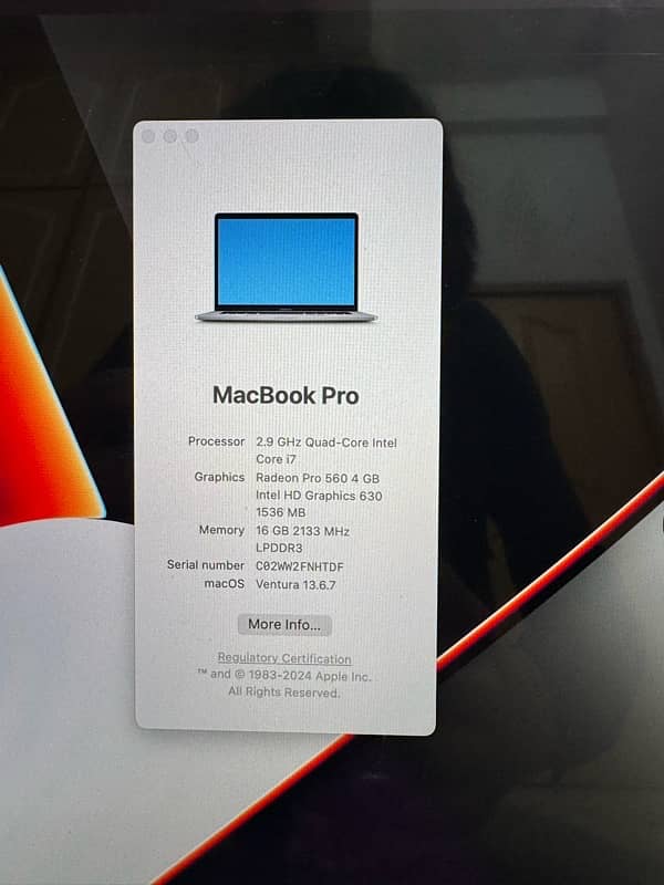 MacBook Pro 2017 | 15.4 Inches | 4 GB Graphic Card 3