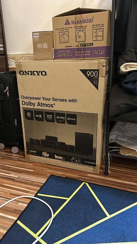 ONKYO HOME THEATER DOLBY ATMOS 5.1 900WATTS wireless 0