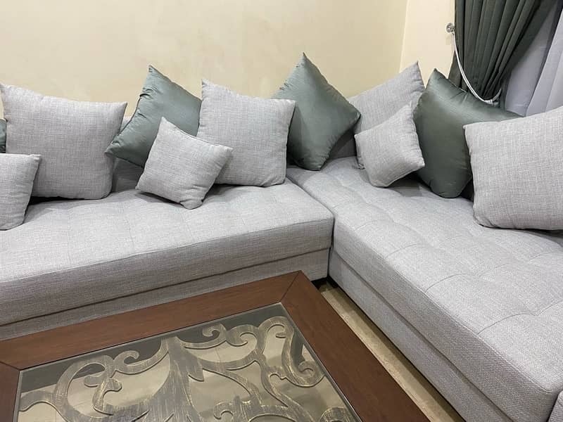 Sofa Set/L Shape Sofa/7 Seater Sofa/poshish Sofa/Cornr Sofa with table 5