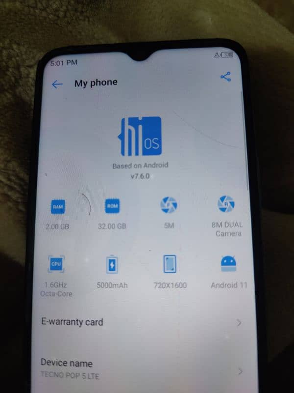 tecno pop 5 LTE 6