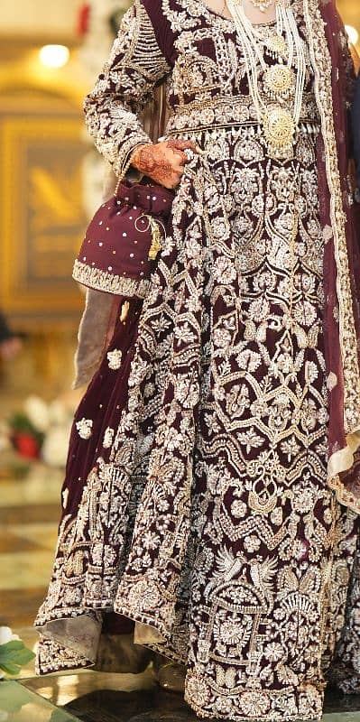 velvet bridal lehenga choli 0