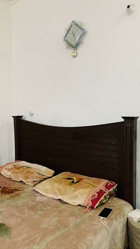 Double Bed dark brown just like new 4