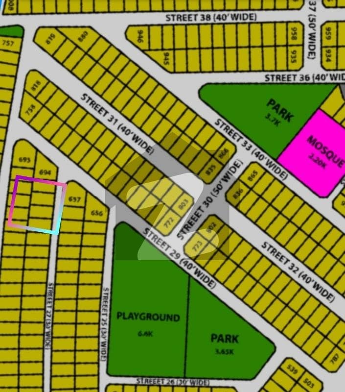 4.4 Marla Plot for sale in CBR town Phase 2 Employee Block 1