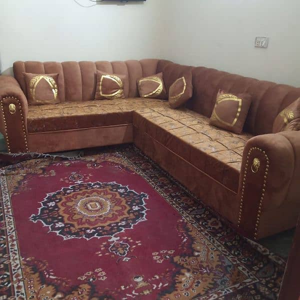 L shape sofa brand new 1