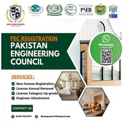 SECP/FBR/PEC/NGO/PSW/PRAL/Company Registration, NTN/Income Tax Return