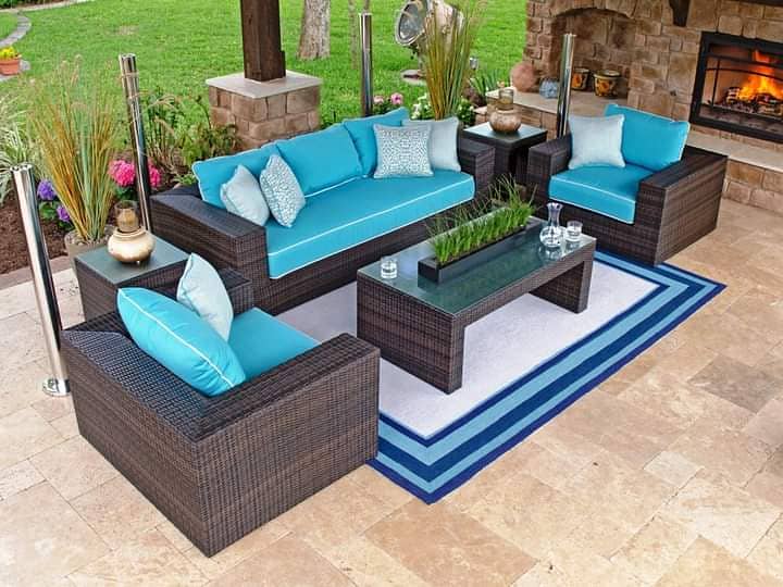 rattan chairs/4 seater/upvc outdoor chair/outdoor rattan furniture 4