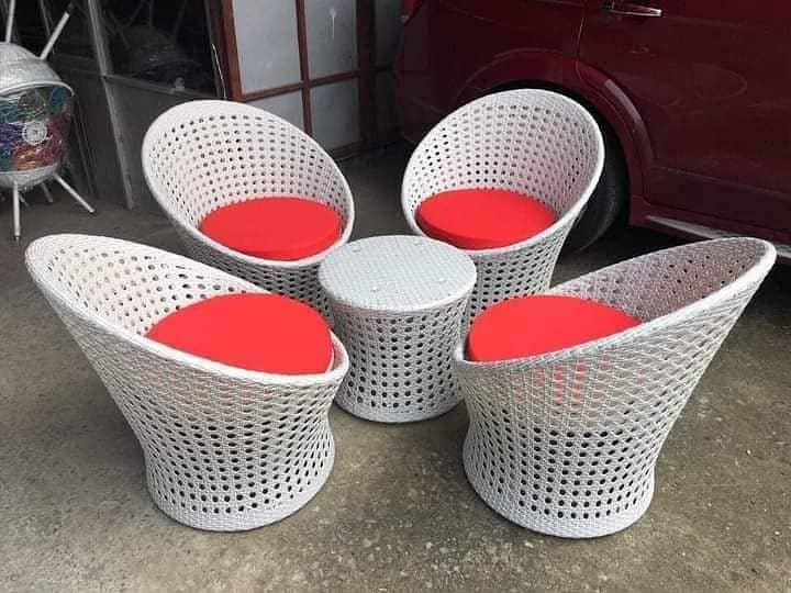 rattan chairs/4 seater/upvc outdoor chair/outdoor rattan furniture 5