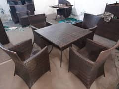 outdoor rattan furniture/outdoor swing/UPVC Chairs/4 Seater /table