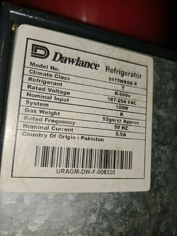 Dawlance Refrigerator for sale 2