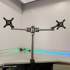 Dual Monitor LED VESA Desk Monitor Mount Gas Spring & Hydraulic Arms