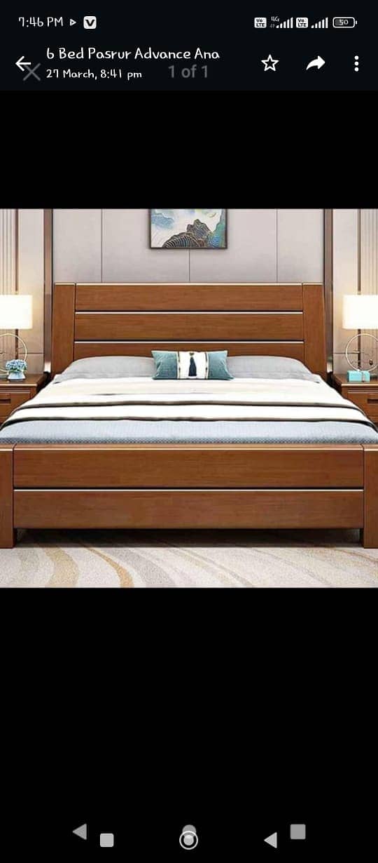 Bed / bed set / king size bed / wooden bed / double bed /bed for sale 17