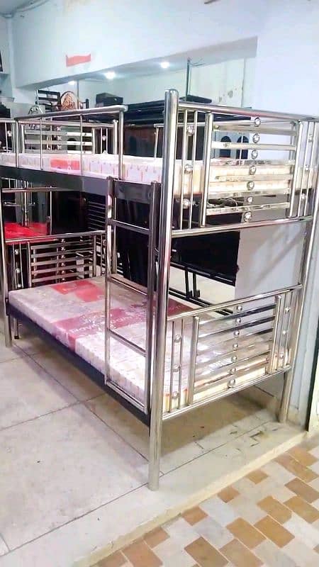 dubbal story bed in steel 0