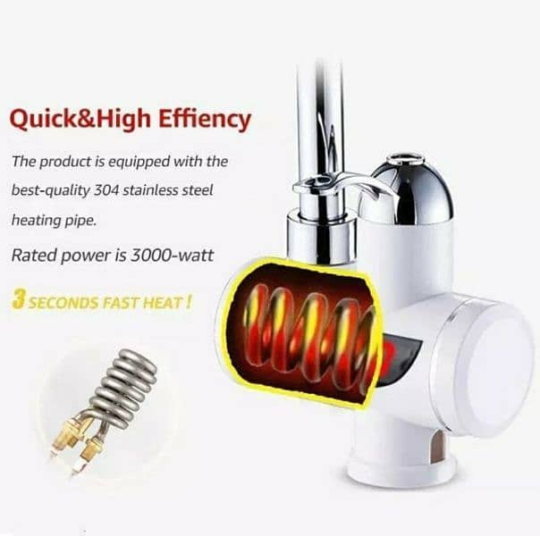 Electric water Heating Tap for kitchen 3