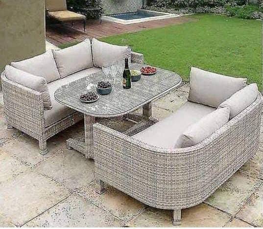 outdoor rattan furniture/outdoor swing/UPVC Chairs/4 Seater /table 11