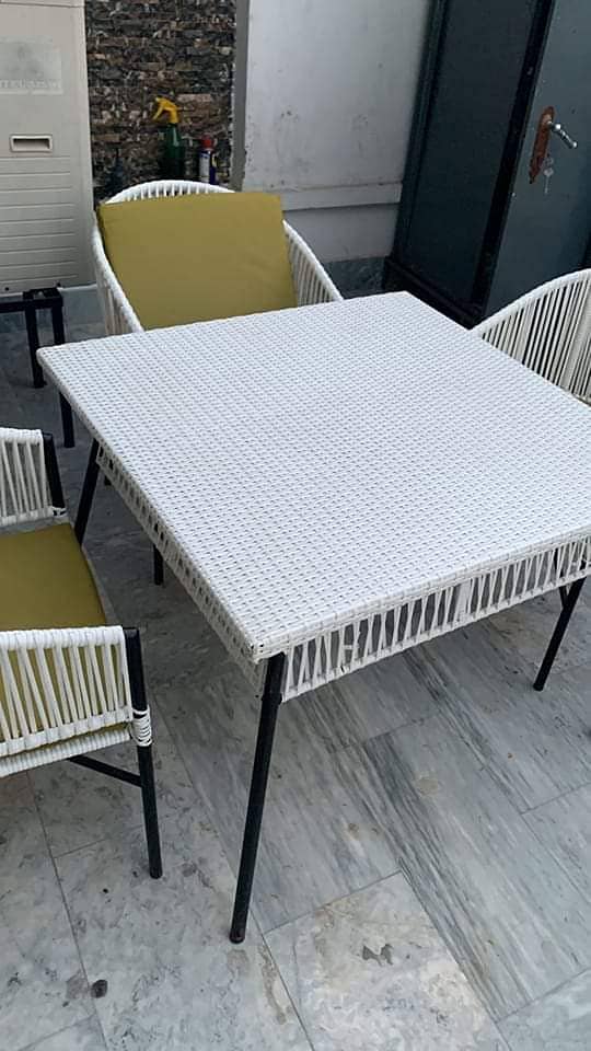 outdoor rattan furniture/outdoor swing/UPVC Chairs/4 Seater /table 14