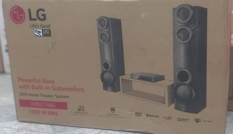 LG HOME THEATER DOLBY AUDIO 1000 WATTS 4.1 0