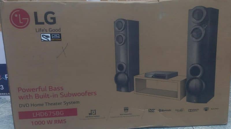 LG HOME THEATER DOLBY AUDIO 1000 WATTS 4.1 1