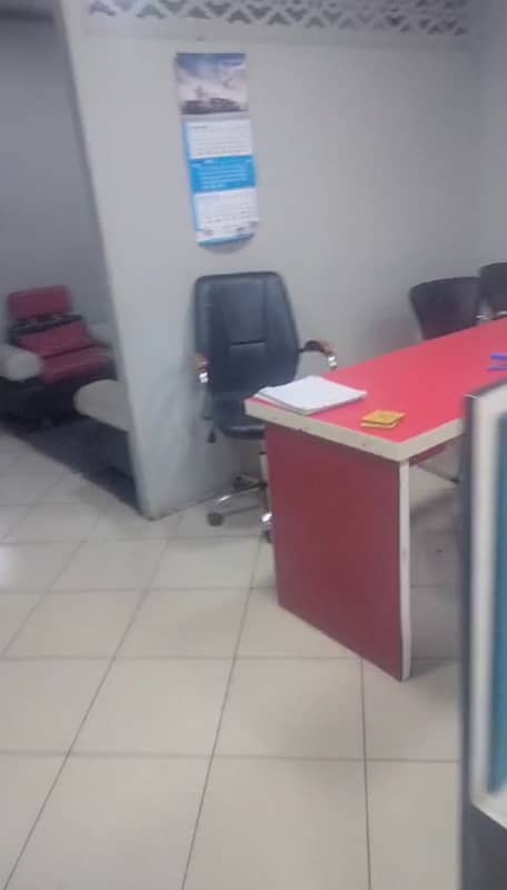 Sami furnished office for rent 1400sqft in shahar e Faisal. 1