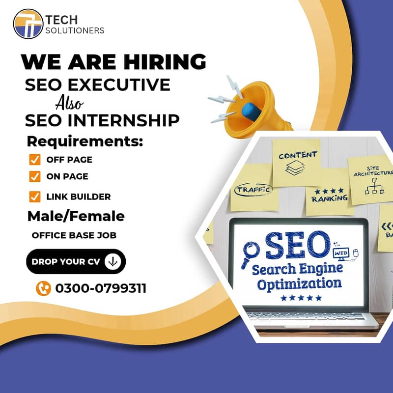 We are hiring SEO Link Builder, Off Page Specialist and Intern 0