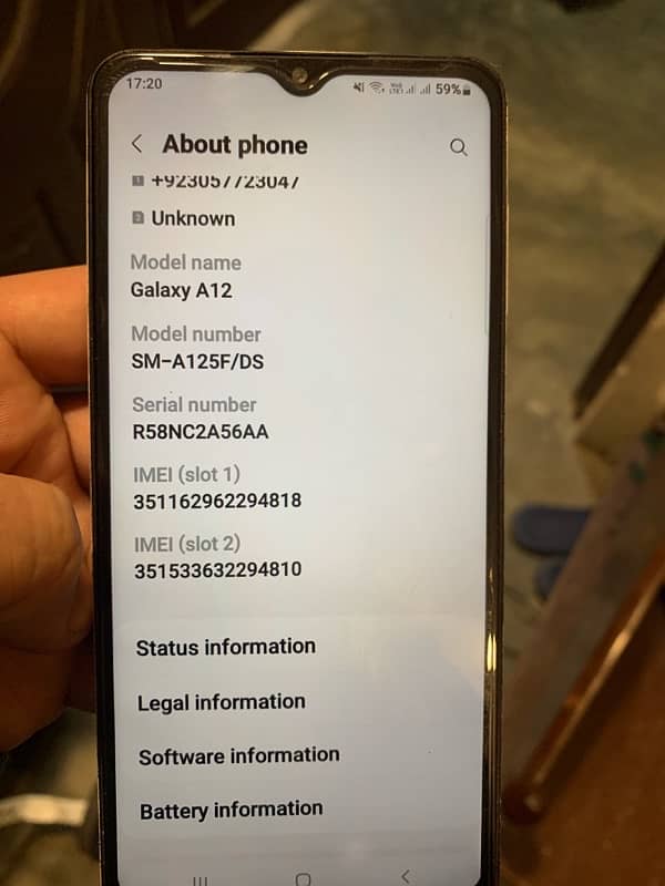 Samsung A12 White 128GB 5