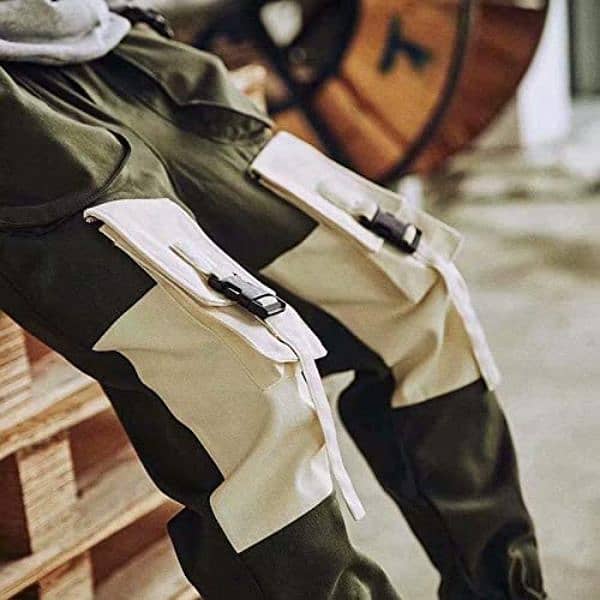 Men Stylish green Summer & Winter Cargo trousers 2