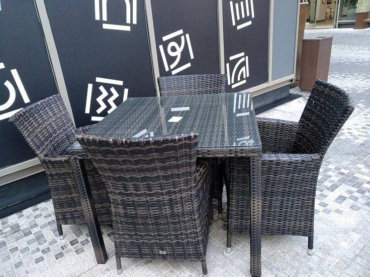 outdoor rattan chairs with table/restuarant chairs/Upvc chairs 2