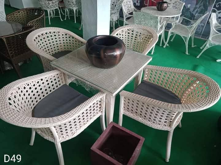 outdoor rattan furniture/outdoor swing/UPVC Chairs/4 Seater /table 14