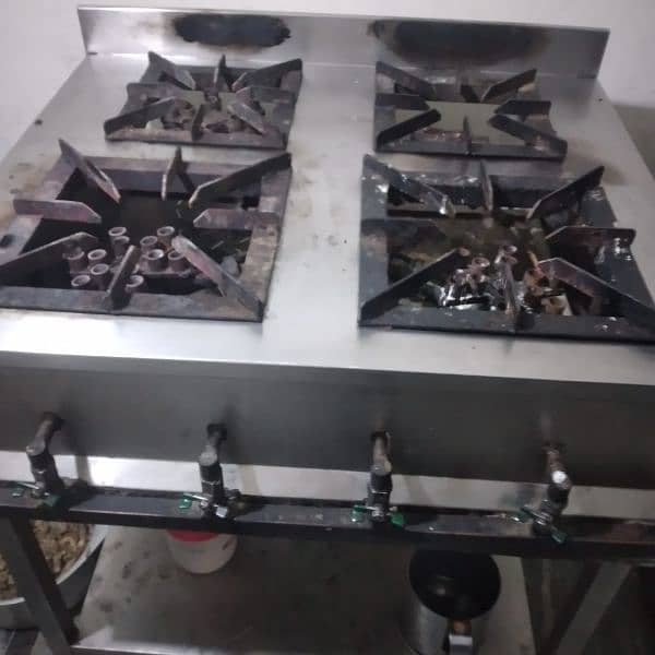 Commercial stove 4 burners 3