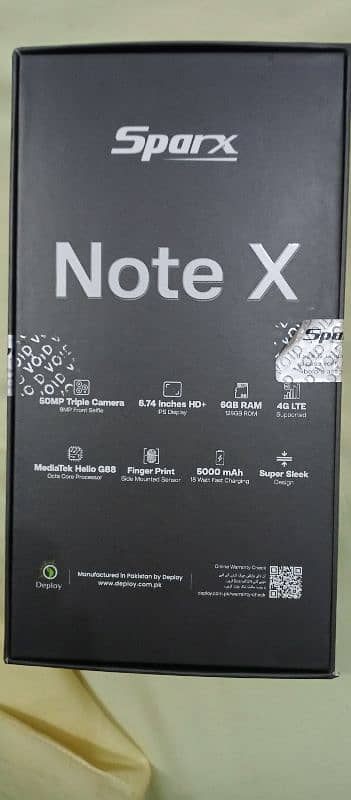 Sparx Note X, Box Open, Full Warranty 9