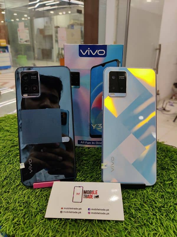 VIVO Y33S (8+256) DUAL SIM PTA APPROVED NEW STOCKS AVAILABLE USA 1