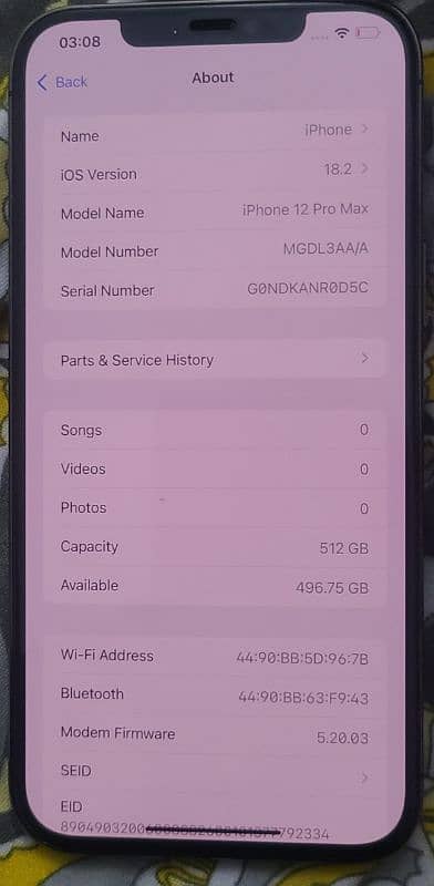 iphone 12 pro max 512gb non pta display msg 1