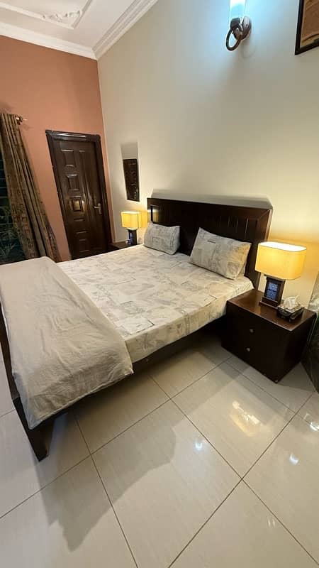 King Size Bed with Mattress and Side Tables 2