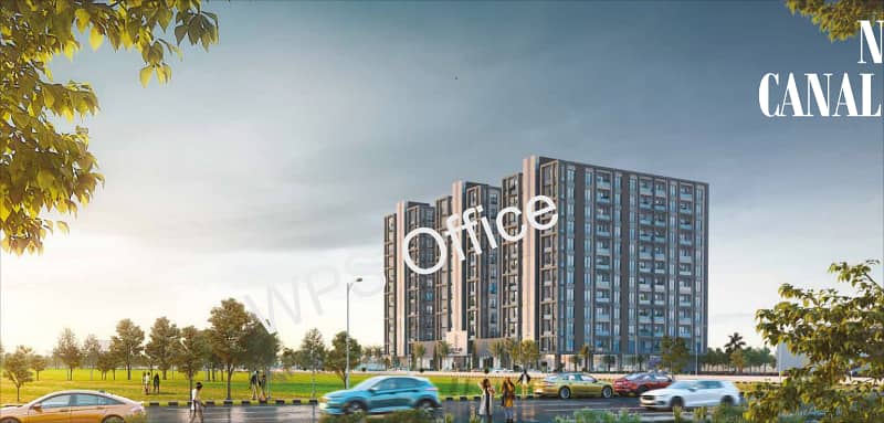 1 BEDROOM APARTMENT FOR SALE EASY INSTAMENT PLAN MAIN CANAL RODE NEAR BY BAHRIA TOWN LAHORE 1