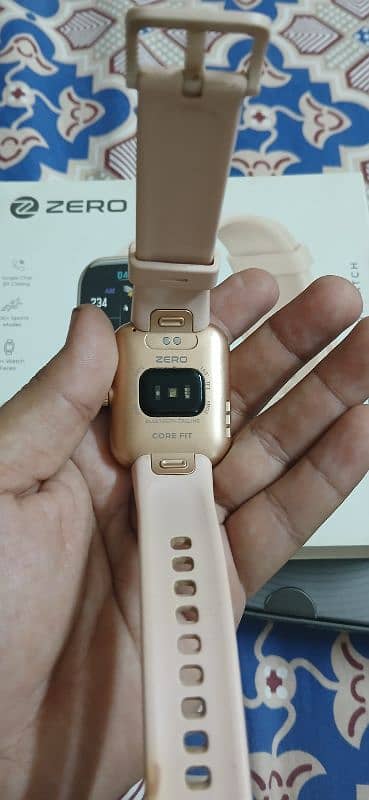 Core Fit Smartwatch Rose Gold with Pink Straps 3