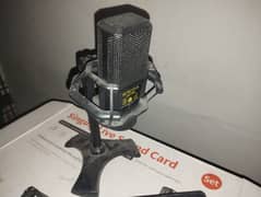 Mic & Sound card  with stand 20,000